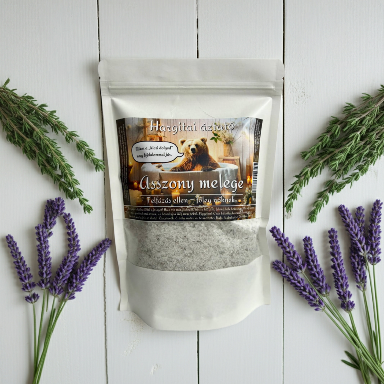 Sare de Baie Ardelenească cu Arbore de Ceai, Cimbru și Lavandă, 1000g