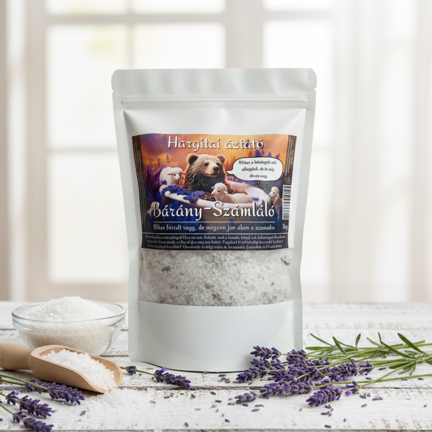 Sare de Baie Ardelenească cu Lavandă și Roiniță, 1000g