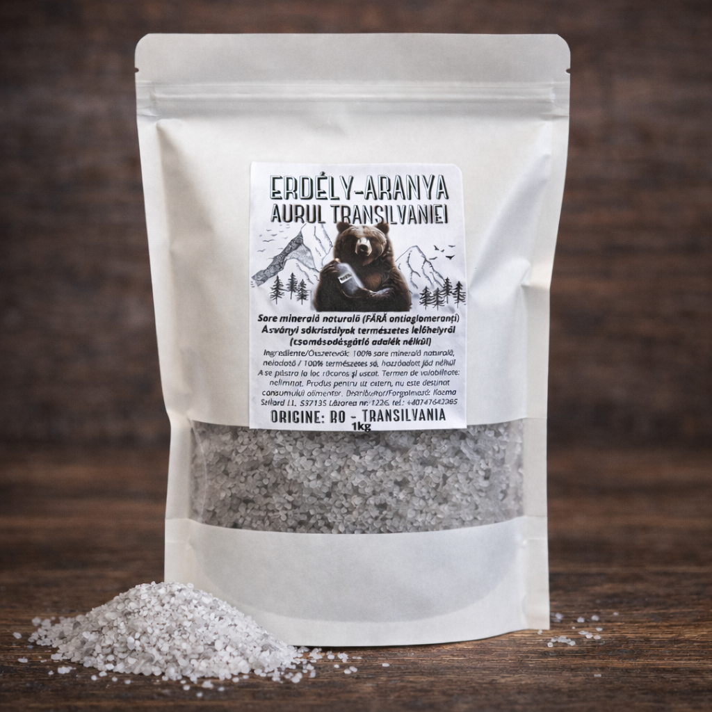 Természetes só, SZEMCSÉS, jód és adalékanyagmentes, 1000g