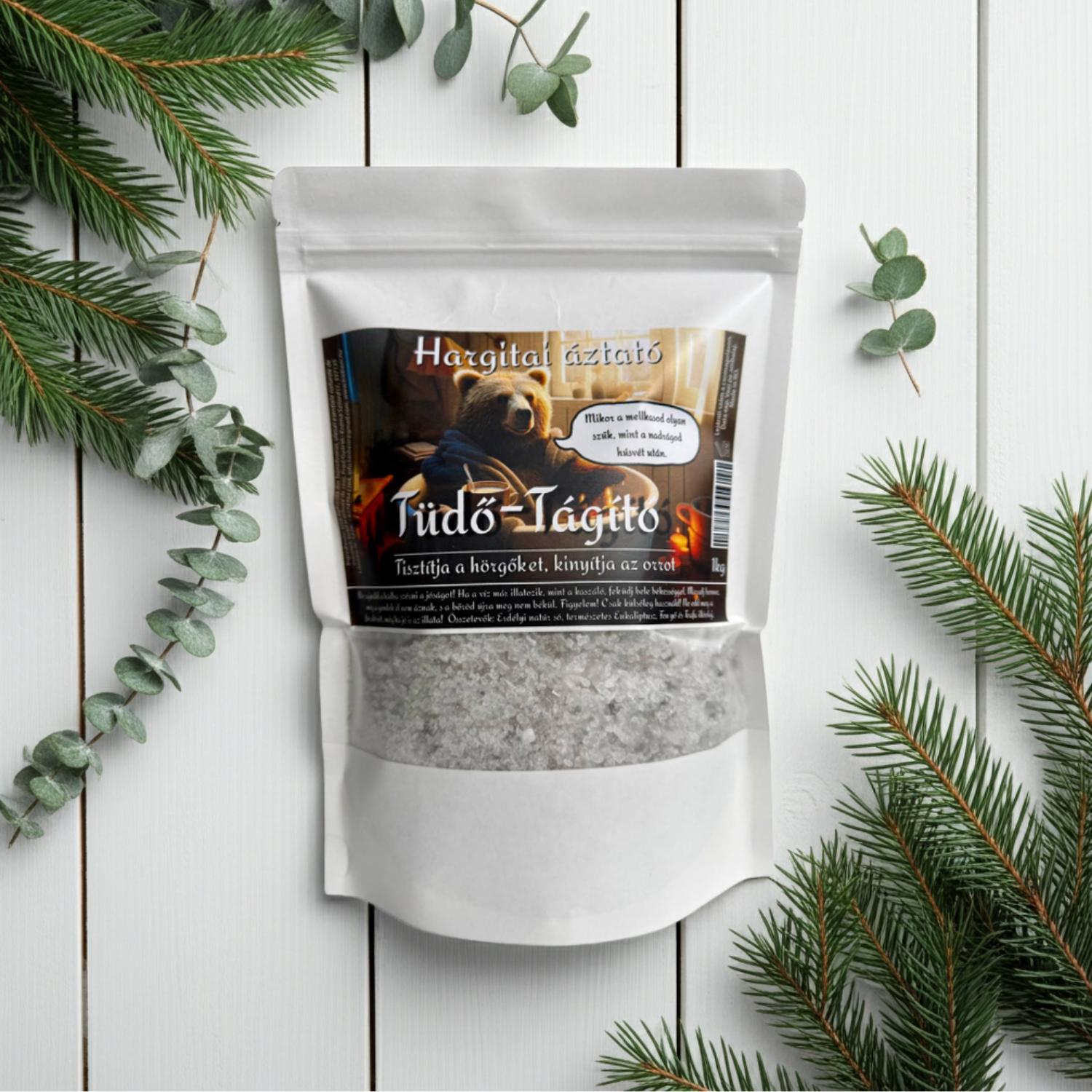 Sare de Baie Ardelenească cu Eucalipt, Pin, Anason și Arbore de Ceai, 1000g