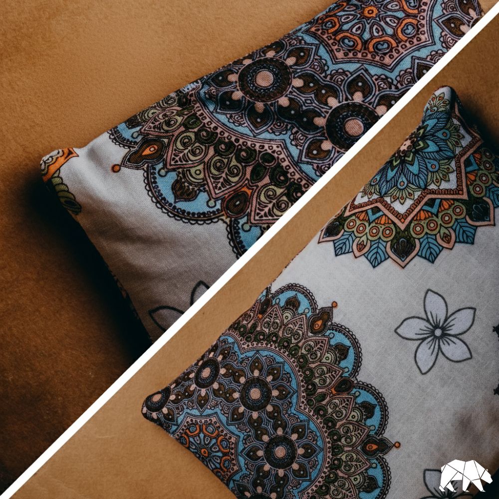 Pernă de sare MANDALA pentru adulţi cu sare din Praid, plante medicinale şi ulei esenţială de lavandă