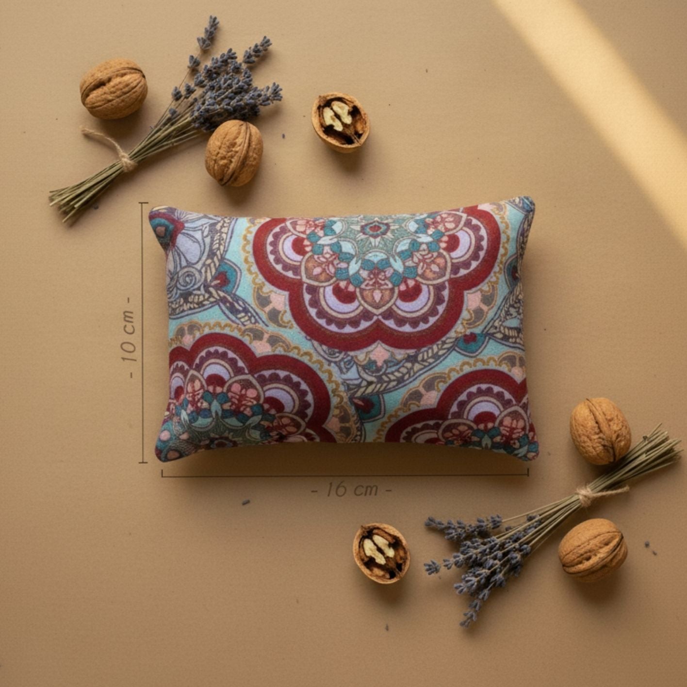 Pernă de sare MANDALA pentru copii cu plante medicinale şi uleiuri esenţiale